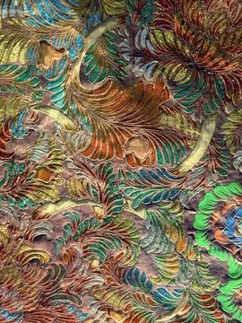 Abstract Batik Pattern Wallpaper Stock Photos