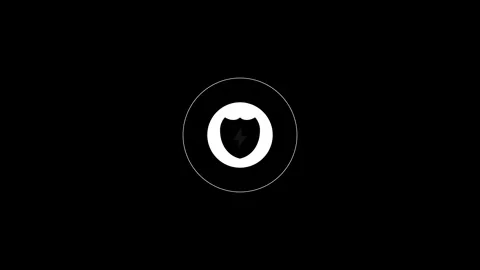 Abstract battery power charging with shield icon animated isolated on backg.. Stock Footage 263873795