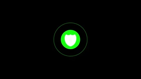Abstract battery power charging with shield icon animated isolated on backg.. Stock Footage 263873799