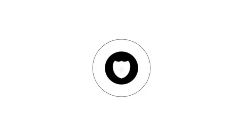 Abstract battery power charging with shield icon animated isolated on backg.. Stock Footage 263873807