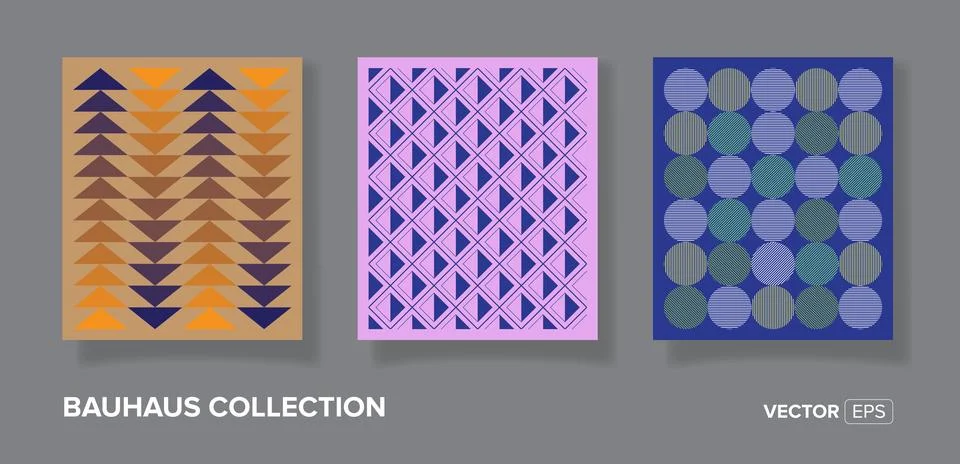 Abstract bauhaus backdrop geometric pattern backgrounds, minimalist geometr.. Stock-Illustration