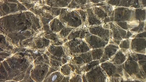 Abstract beach sand bottom sea water reflection Video stock 83014510