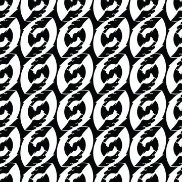 Abstract beans shape repetition seamless pattern; Stock Illustration