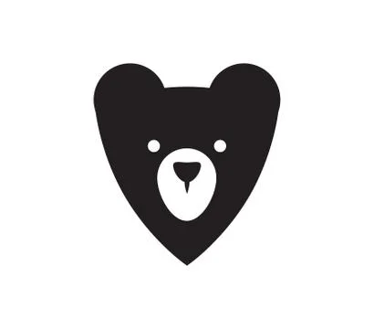 Abstract Bear Emblem. Isolated Vector Illustration Stock-Illustration