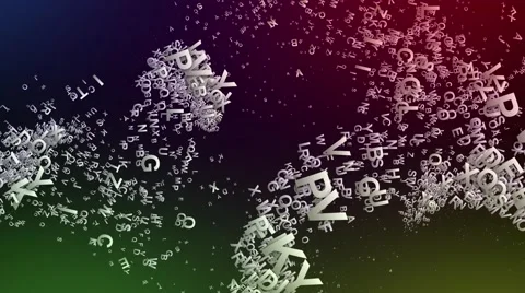 Abstract beautiful background and moving letters. Stock Footage 50670276