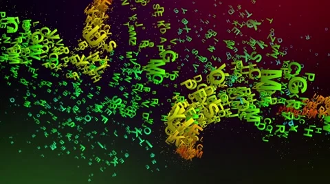 Abstract beautiful background and moving letters. Stock Footage 50670283