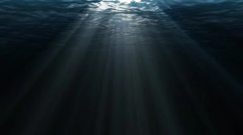 Abstract beautiful background. rays of the sun under water. Stock Footage 50939861