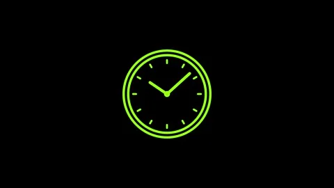 Abstract beautiful clock animation background. Analog clock  animation. 動画素材 290014874