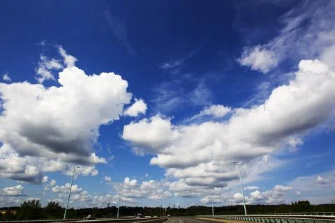 Abstract beautiful cloud in blue sky for blackground Stock Photos