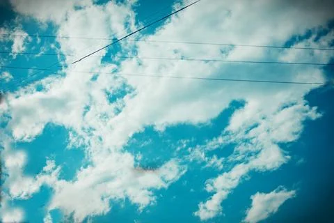Abstract beautiful cloud in blue sky for blackground Stock Photos