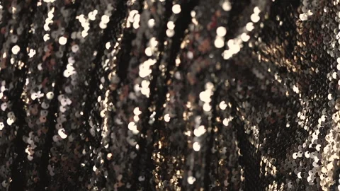 Abstract beautiful festive shiny background with golden sparkles and bokeh Stock Footage 244171292
