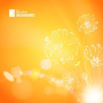 Abstract beautiful flower Stock Illustration