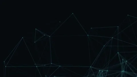 Abstract beautiful geometric background. Abstract plexus futuristic, polygonal Stock Footage 171642610