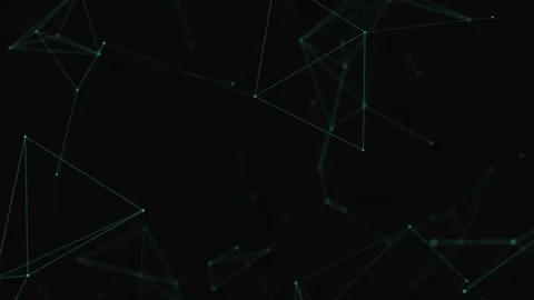 Abstract beautiful geometric background. Abstract plexus futuristic, polygonal Stock Footage 171642650