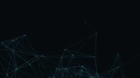 Abstract beautiful geometric background. Abstract plexus futuristic, polygonal Stock Footage 171642669