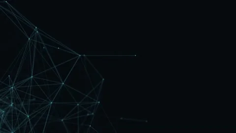 Abstract beautiful geometric background. Abstract plexus futuristic, polygonal Stock Footage 171642738