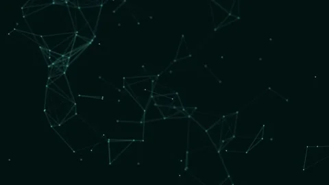 Abstract beautiful geometric background. Abstract plexus futuristic, polygonal Stock Footage 171642763