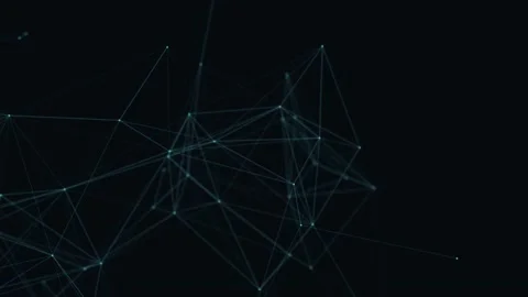 Abstract beautiful geometric background. Abstract plexus futuristic, polygonal Stock Footage 171642835