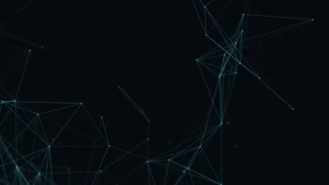 Abstract beautiful geometric background. Abstract plexus futuristic, polygonal Stock Footage 171642846