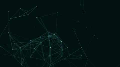 Abstract beautiful geometric background. Abstract plexus futuristic, polygonal Stock Footage 171643122