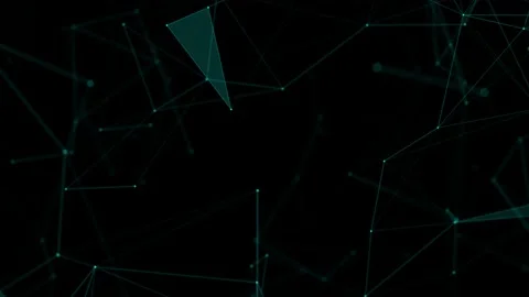 Abstract beautiful geometric background. Abstract plexus futuristic, polygonal Stock Footage 171643400
