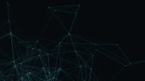 Abstract beautiful geometric background. Abstract plexus futuristic, polygonal Stock Footage 171643510