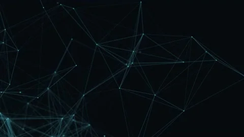 Abstract beautiful geometric background. Abstract plexus futuristic, polygonal Stock Footage 171644043