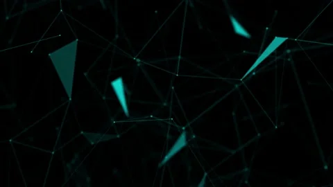 Abstract beautiful geometric background. Abstract plexus futuristic, polygonal Stock-Footage 171644477