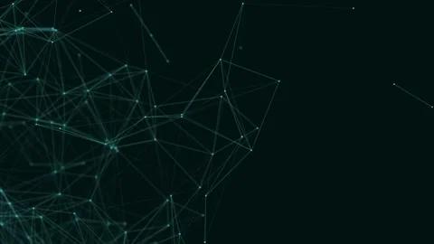 Abstract beautiful geometric background. Abstract plexus futuristic, polygonal Video stock 171644661