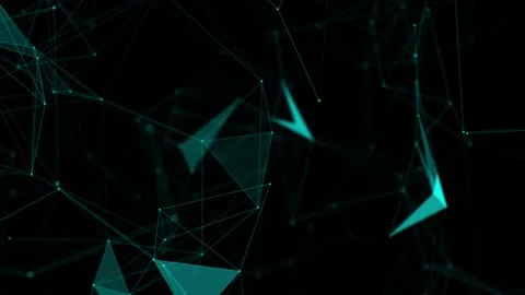 Abstract beautiful geometric background. Abstract plexus futuristic, polygonal Stock-Footage 171644775