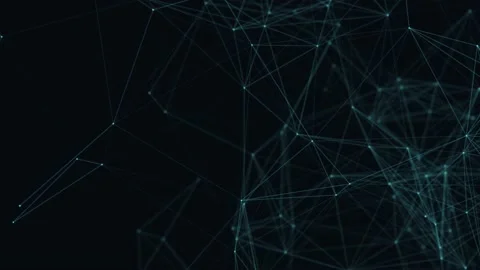 Abstract beautiful geometric background. Abstract plexus futuristic, polygonal Video stock 171645160