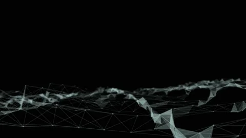 Abstract beautiful geometric background. Abstract plexus futuristic, polygonal Stock Footage 171645634