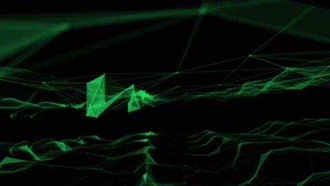 Abstract beautiful geometric background. Abstract plexus futuristic, polygonal Stock Footage 171646401