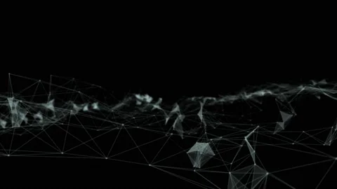 Abstract beautiful geometric background. Abstract plexus futuristic, polygonal Stock Footage 171646542