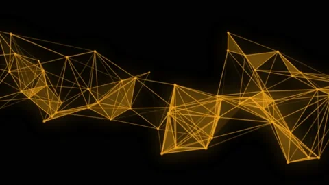 Abstract beautiful geometric background. Abstract plexus futuristic, polygonal Stock Footage 171646595