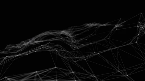 Abstract beautiful geometric background. Abstract plexus futuristic, polygonal Video stock 171646707