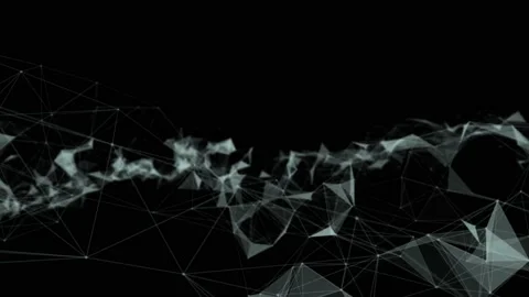 Abstract beautiful geometric background. Abstract plexus futuristic, polygonal Stock-Footage 171646790