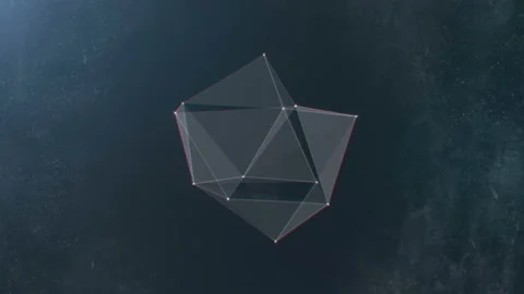 Abstract beautiful geometric background with moving lines and dots. Stock Footage 90328530