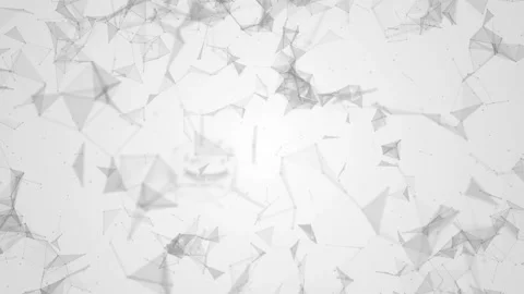 Abstract beautiful geometric background with moving lines and dots. Stock Footage 90392689