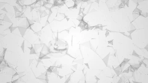 Abstract beautiful geometric background with moving lines and dots. Stock Footage 90899491