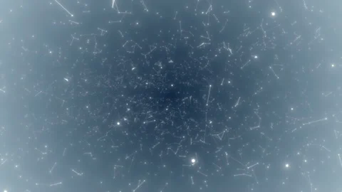 Abstract beautiful geometric background with moving lines, dots and triangles Stock Footage 111903763