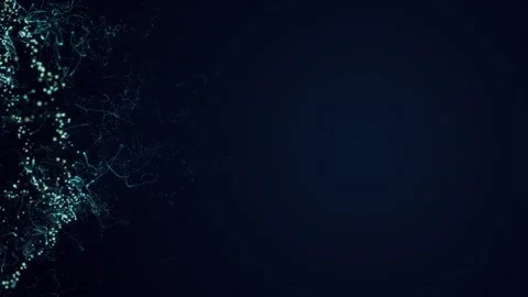 Abstract beautiful geometric background with moving dots. Looped seamless Stock Footage 170231247