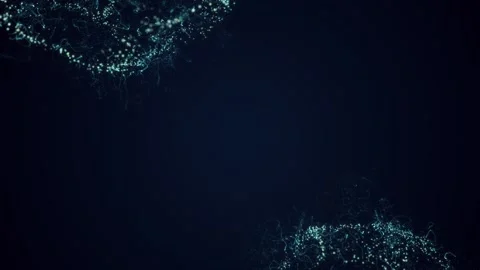 Abstract beautiful geometric background with moving dots. Looped seamless Stock Footage 170233461