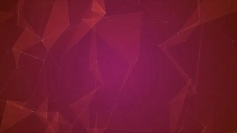 Abstract Beautiful Geometric Background With Moving Lines, Dots And Triangles Illustrazione stock
