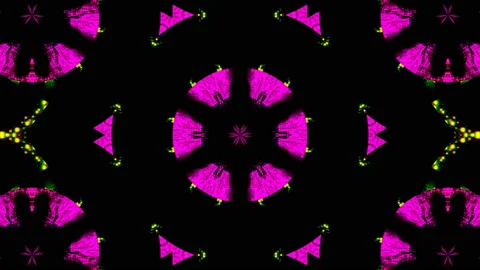 Abstract beautiful kaleidoscope background, 3d render computer generated Stock Footage 99564113