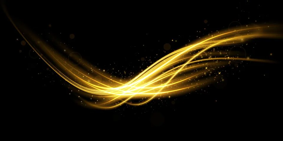Abstract beautiful light background. Magic sparks on a dark background. Mystical Stock-Illustration