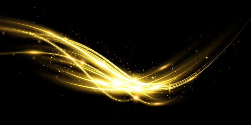 Abstract beautiful light background. Magic sparks on a dark background. Mystical Stock-Illustration
