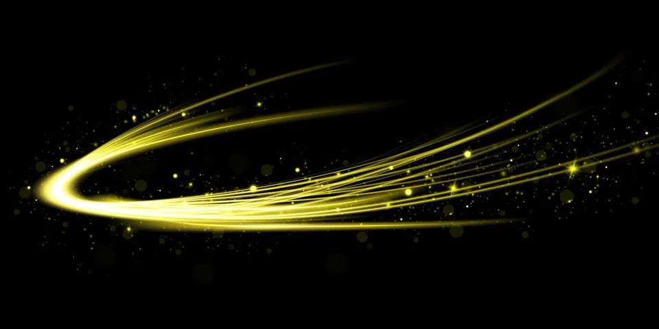 Abstract beautiful light background. Magic sparks on a dark background. Mystical Stock-Illustration