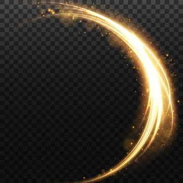 Abstract beautiful light background. Magic sparks on a dark background. Mystical Stock Illustration