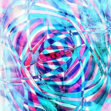 Abstract beautiful linear wave graphics over dark background Stock Photos